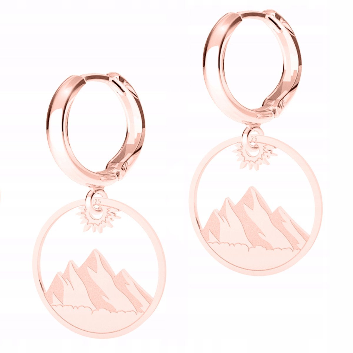 Kolczyki Pozłacane Góry Tatry Zakopane Polskie z Górami Tatrami SREBRO 925