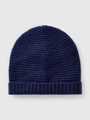 Czapki damskie - Benetton Czapka w kolorze granatowym - miniaturka - grafika 1