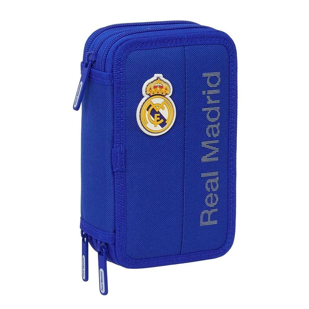 Real Madryt piórnik z wyposażeniem triple filled pencil case 37 pcs 412624857 niebieski