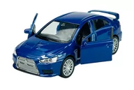 Samochody i pojazdy dla dzieci - Welly Mitsubishi Lancer Evolution X Niebieski 1:34 Samochód Nowy Metalowy Model - miniaturka - grafika 1