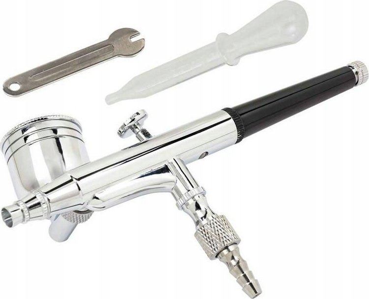 Rockforce Aerograf dysza: 0,3mm, pojemność 6ml, boczny zbiornik