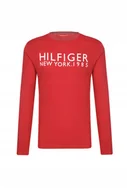 Piżamy damskie - TOMMY HILFIGER PIŻAMA MĘSKA BLUZKA CZERWONA Z NAPISEM M JSE - miniaturka - grafika 1