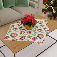 Obrusy i serwetki - Serweta 79x79 cm z tkaniny wodoodpornej z wielokolorowym nadrukiem, Świąteczny mix - miniaturka - grafika 1