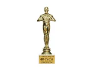 Gadżety na imprezę - Statuetka "Za osiągnięcie 40-tych urodzin" - 18 cm - miniaturka - grafika 1