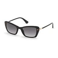 Okulary przeciwsłoneczne - Guess 0, damskie okulary przeciwsłoneczne Shiny Black, 52 - miniaturka - grafika 1