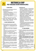 Instrukcje stanowiskowe BHP - IAG31 INSTRUKCJA BHP PRZY OBSŁUDZE KUCHNI MIKROFALOWEJ, PN - PŁYTA PCV 1MM; (245X350MM) - miniaturka - grafika 1