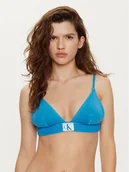 Stroje kąpielowe - Calvin Klein Swimwear Góra od bikini KW0KW01974 Niebieski - miniaturka - grafika 1