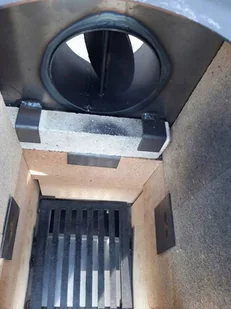 Agedin Piec szamotowy piecyk koza 12 cegieł atest 6-10kW na drewno (kolor: czarny) 57680089 - Piece wolnostojące - miniaturka - grafika 5