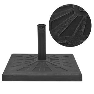 vidaXL Podstawa do parasola, kwadratowa, czarna, 19 kg, żywica - Parasole ogrodowe - miniaturka - grafika 9
