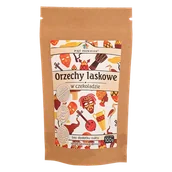 Bakalie - PIĘĆ PRZEMIAN Orzechy laskowe w czekoladzie bez dodatku cukru bezglutenowe 100g - miniaturka - grafika 1