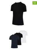 Koszulki męskie - Fila Koszulki (3 szt.) w kolorze czarnym, granatowym i białym - miniaturka - grafika 1