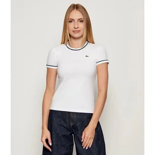 Lacoste T-shirt Slim Fit - Koszulki i topy damskie - miniaturka - grafika 1