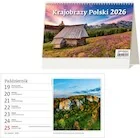 Kalendarze - Kalendarz 2026 biurkowy tyg. Krajobrazy HELMA - miniaturka - grafika 1