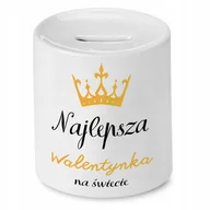 Skarbonki - SKARBONKA PREZENT WALENTYNKI NAJLEPSZA NA ŚWIECIE z Nadrukiem ze Zdjęciem - miniaturka - grafika 1