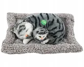 Figurki dekoracyjne - KOT ŚPIĄCY NA PODUSZCE DEKORACJA FIGURKA RODZINA KOTKÓW KOTY RÓŻNE WZORY - miniaturka - grafika 1