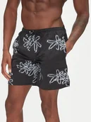 Kąpielówki męskie - Filling Pieces Szorty kąpielowe Chrome 9141374 Czarny Regular Fit - miniaturka - grafika 1