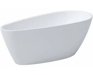 Besco Wanna wolnostojąca GOYA A-LINE 170x80 cm + maskownice syfonu w kolorze Białym - Wanny - miniaturka - grafika 4