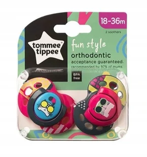 334046 SM.18-36 FUN GIRL 2SZT Tommee Tippee - Smoczki uspokajające - miniaturka - grafika 1