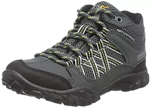 Regatta Unisex dziecięce buty trekkingowe Edgepoint Mid Jnr, Briar Electric lime - 18 EU - Buty dla chłopców - miniaturka - grafika 1