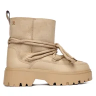 Śniegowce damskie - Śniegowce Tommy Hilfiger FW0FW08996 Beżowy - miniaturka - grafika 1