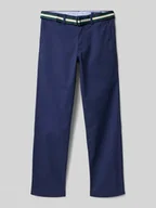 Spodnie i spodenki dla chłopców - Spodnie materiałowe z wpuszczanymi kieszeniami w stylu francuskim - miniaturka - grafika 1