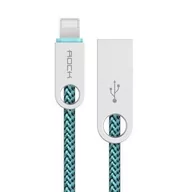Kable USB - Kabel Okrągły Rock Usb Typ-C Niebieski - miniaturka - grafika 1