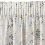 Zasłony - Zasłona EUROFIRANY Miriam 140 x 270 cm Biało-stalowy - miniaturka - grafika 1