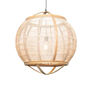 QAZQA Orientalna lampa wisząca brązowa 58 cm - Pascal - Lampy sufitowe - miniaturka - grafika 1