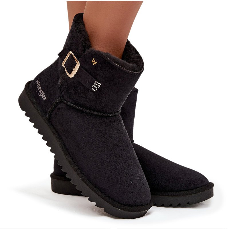 Śniegowce Damskie Z Klamrą Wrangler 20253091.25Y Czarne 40-37