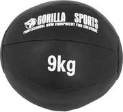 Piłki do ćwiczeń - Gorilla Sports Piłka lekarska ze skóry syntetycznej 9kg (100783-00019-0015) - miniaturka - grafika 1