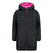 Kurtki i płaszcze dla dziewczynek - CMP Dziewczęcy płaszcz nylonowy ze stałym kapturem kamizelka unisex dla dzieci i młodzieży - miniaturka - grafika 1