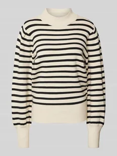 Sweter z dzianiny z golfem model ‘FONNY’ - Swetry damskie - miniaturka - grafika 1