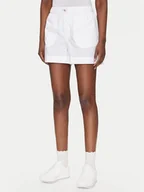 Spodnie sportowe damskie - Calvin Klein Jeans Szorty materiałowe J20J225218 Biały Relaxed Fit - miniaturka - grafika 1