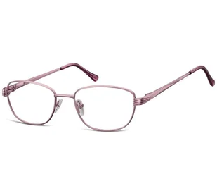 Oprawki korekcyjne zerówki okulary metalowe 796D fioletowe - Okulary korekcyjne, oprawki, szkła - miniaturka - grafika 1