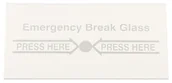 Akcesoria do alarmów - Zapasowa szybka PW-C1/GLASS do przycisków awaryjnego otwierania drzwi - miniaturka - grafika 1