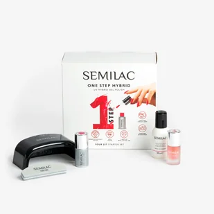 Semilac, Zestaw Startowy One Step Hybrid Starter, Zestaw Do Hybryd - Zestawy do manicure i pedicure - miniaturka - grafika 1