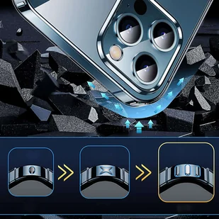 Etui ochronne obudowa Alogy Hybrid Case Super Clear do Apple iPhone 12 Pro Max Przezroczyste + Szkło - Etui i futerały do telefonów - miniaturka - grafika 5