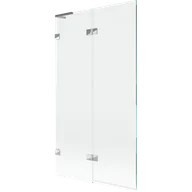 Parawany nawannowe - Mexen Lunar L parawan nawannowy 2-skrzydłowy lewy 100 x 150 cm, transparent, chrom - 897L-100-100-01-00-L - miniaturka - grafika 1