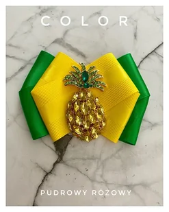 Kolekcja COLOR Brosza z Ananasem z kryształów - Broszki - miniaturka - grafika 1