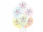 Urodziny dziecka - Balony Pastelowe Jednorożec 30Cm 6 Szt - miniaturka - grafika 1