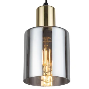 Kaskada lustrzanych kloszy na czarnych zwisach TK 6663 z serii SIERRA GOLD - Lampy sufitowe - miniaturka - grafika 2