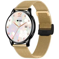 Smartwatch - Rubicon RNCF30 Złoto-czarny - miniaturka - grafika 1