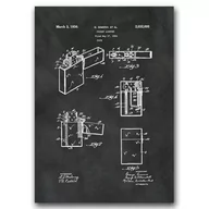 Plakaty - Plakat vintage Zapalniczka Zippo Gimera Patent A2 - miniaturka - grafika 1