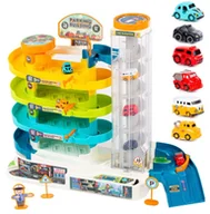 Tory, garaże, parkingi - Parking Samochodowy Z Windą Autka Garaż Zabawka Xl Zabawka Dla Dzieci Duża - miniaturka - grafika 1