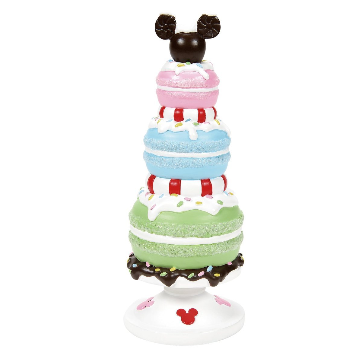 Department 56 Disney Village Akcesoria Myszka Miki Wesołych Makaroników Figurka Drzewa, 15 cm, Wielokolorowa