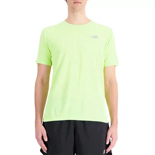 Koszulka New Balance MT21262TWY - zielona - Koszulki męskie - miniaturka - grafika 1