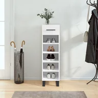 Szafki na buty - Szafka na buty, biała, 30x35x105 cm, materiał drewnopochodny Lumarko! - miniaturka - grafika 1
