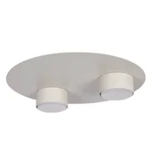 Lampy sufitowe - Natynkowa lampa Star 40912 talerz dysk sople do jadalni szara - miniaturka - grafika 1