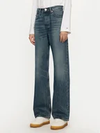 Spodnie damskie - Tommy Hilfiger Jeansy WW0WW42800 Granatowy Loose Fit - miniaturka - grafika 1