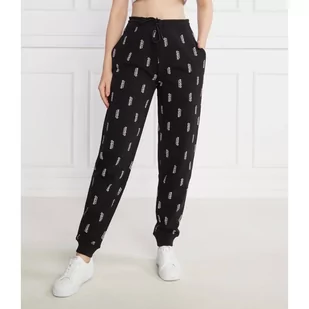 HUGO Spodnie dresowe Jogger | Regular Fit - Dresy damskie - miniaturka - grafika 1